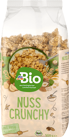 Müsli Crunchy, Nuss mit Honig verfeinert, 500 g