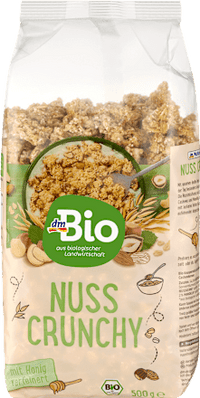 Müsli Crunchy, Nuss mit Honig verfeinert, 500 g