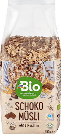 Müsli, Schoko ohne Rosinen, 750 g