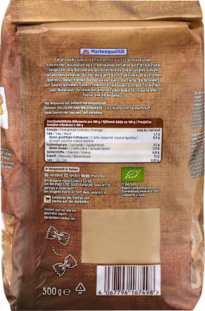 Nudeln, Farfalle aus Vollkorn No.85, 500 g
