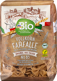 Nudeln, Farfalle aus Vollkorn No.85, 500 g