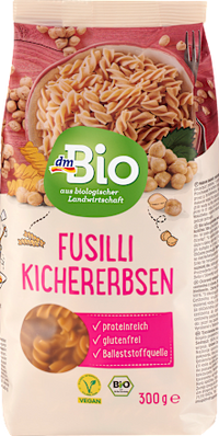 Nudeln, Fusilli aus Kichererbsen, 300 g