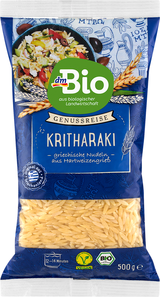 dmBio Nudeln, Kritharaki aus Hartweizengrieß, 500 g