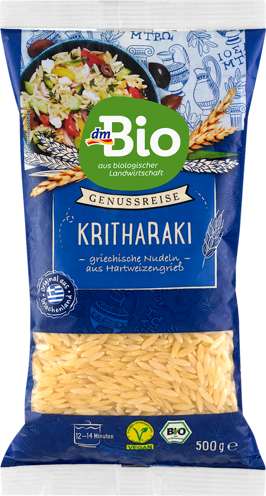 Pâtes dmBio, Kritharaki de semoule de blé dur, 500 g