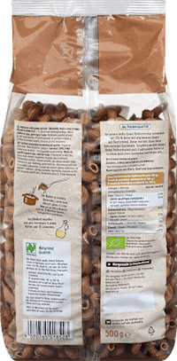 Nudeln, Locken aus Dinkel Vollkorn, 500 g