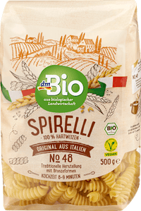 Nudeln, Spirelli aus Hartweizen, No.48, 500 g