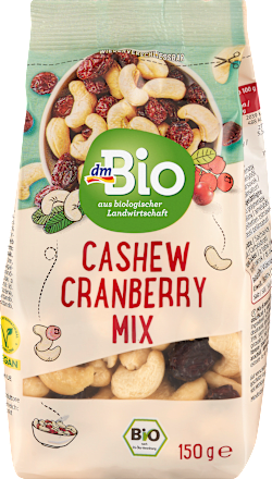 Nuss- & Trockenfrüchtemischung Cashew Cranberry Mix, 150 g