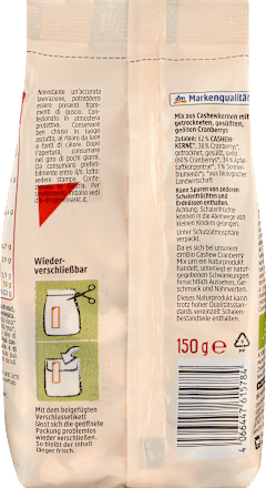 Nuss- & Trockenfrüchtemischung Cashew Cranberry Mix, 150 g