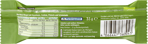 Nussriegel, Hazelnut, Cashew & Pistachio, 35 g