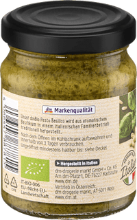 Pesto, Basilico mit Olivenöl & Pinienkernen, vegan, 120 g