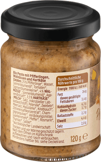 dmBio Pesto, Pfifferling Walnuss mit Käse, 120 g