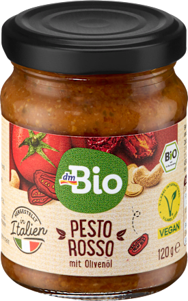 Pesto Rosso mit sonnengetrockneten Tomaten, vegan, 120 g