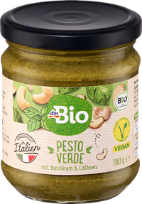 Pesto, Verde mit Basilikum & Cashews, vegan, 190 g