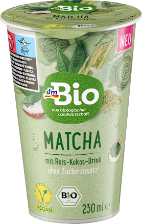 Pflanzendrink, Matcha mit Reis-Kokos, 230 ml