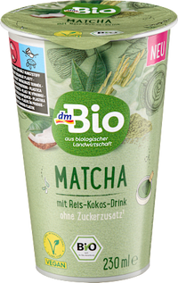 Pflanzendrink, Matcha mit Reis-Kokos, 230 ml