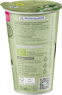 Pflanzendrink, Matcha mit Reis-Kokos, 230 ml