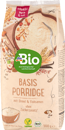 Porridge, Basis mit Dinkel & Flohsamen, 500 g