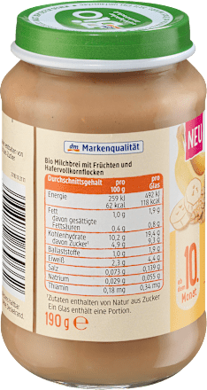 Porridge Birne-Banane ab 10. Monat, 190 g