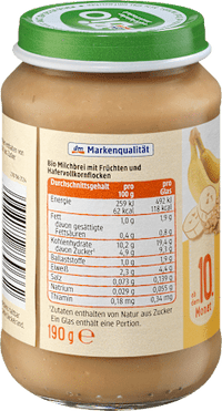 Porridge Birne-Banane ab 10. Monat, 190 g