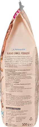 Pap, cacao spelt met hazelnoten, 500 g