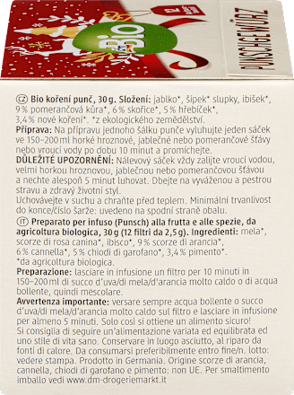 Punch Spice Tea (12 zakjes), 30 g