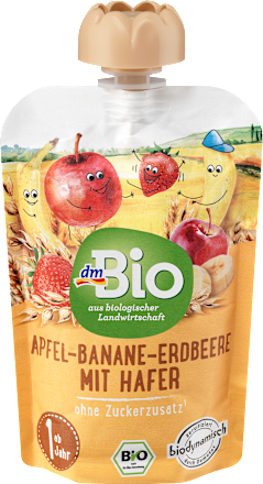 Quetschie Apfel-Banane-Erdbeere mit Hafer, ab 1 Jahr, 100 g