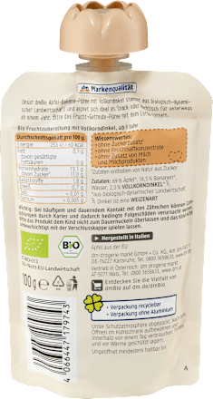 Quetschie Apfel-Banane mit Dinkel ab 1 Jahr, 100 g
