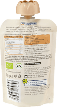 Quetschie Apfel-Banane mit Dinkel ab 1 Jahr, 100 g