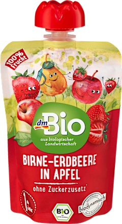 Quetschie Birne-Erdbeere in Apfel, ab 1 Jahr, 100 g