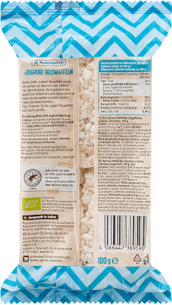 Reiswaffeln, Joghurt, glutenfrei, 100 g
