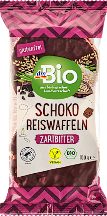 Reiswaffeln, Schoko Zartbitter, glutenfrei, 100 g
