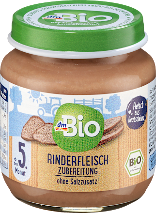 Rindfleisch Zubereitung ab dem 5. Monat, 125 g