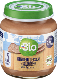 Rindfleisch Zubereitung ab dem 5. Monat, 125 g