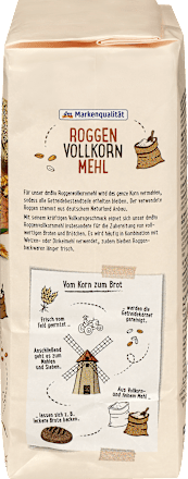 Roggen Vollkornmehl, 1.000 g