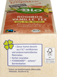 Rooibostee mit Vanille (20 Beutel), 30 g