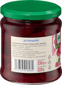 Rote Bete in Scheiben, 220 g