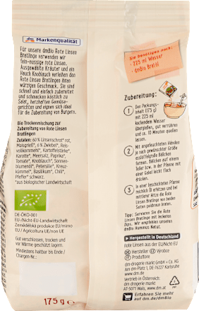 Rote Linsen Bratling, 175 g