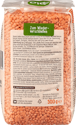 Rote Linsen, 500 g