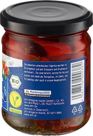 Rote Paprika in Kräuteröl, 80 g