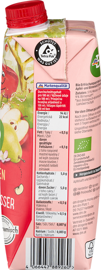 dmBio Saft Apfel-Birne mit stillem Wasser, ab dem 6. Monat, 500 ml