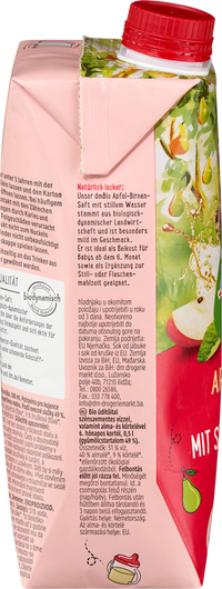 dmBio Saft Apfel-Birne mit stillem Wasser, ab dem 6. Monat, 500 ml