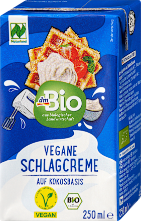 Schlagcreme, vegane Schlagcreme auf Kokosbasis, 250 ml
