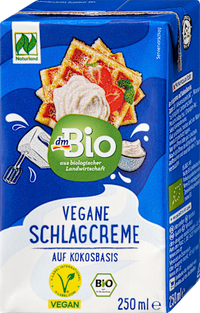 Schlagcreme, vegane Schlagcreme auf Kokosbasis, 250 ml