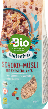 Schoko-Müsli mit Knusperflakes glutenfrei, 375 g