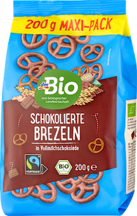 Schokolierte Brezeln, 150 g