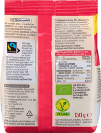Schokolierte Himbeeren in Zartbitter, 150 g