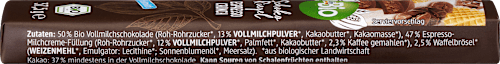 Schokoriegel, Vollmilch Espresso Crunch, 37,5 g