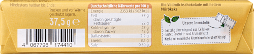 Schokoriegel, Vollmilch Keks, 37,5 g