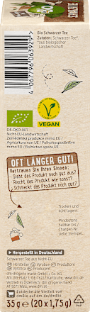 Zwarte thee (20 zakjes), 35 g
