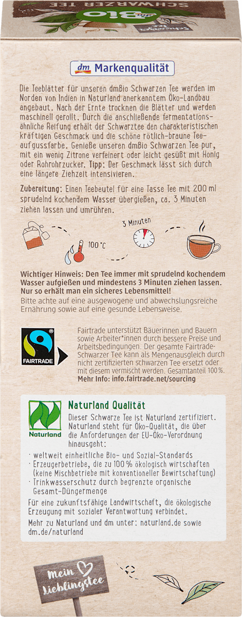 Schwarzer Tee (20 Beutel), 35 g